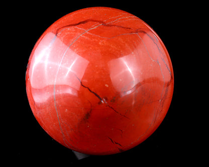 70mm Red Jasper Hand Carved Crystal Mushroom Sculpture