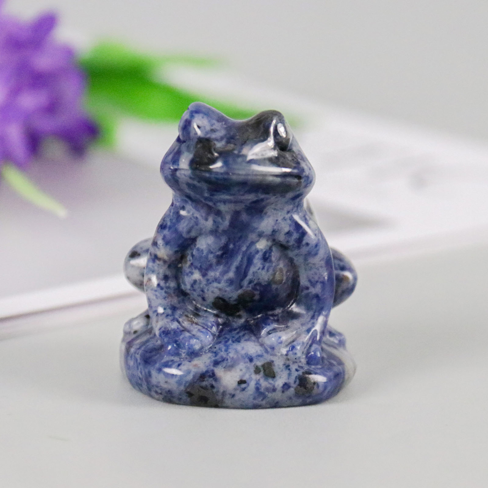 Genuine Various Natural Jade Mini Frog Figurines - Handcrafted Gemstone Carvings for Home Decor & Gift