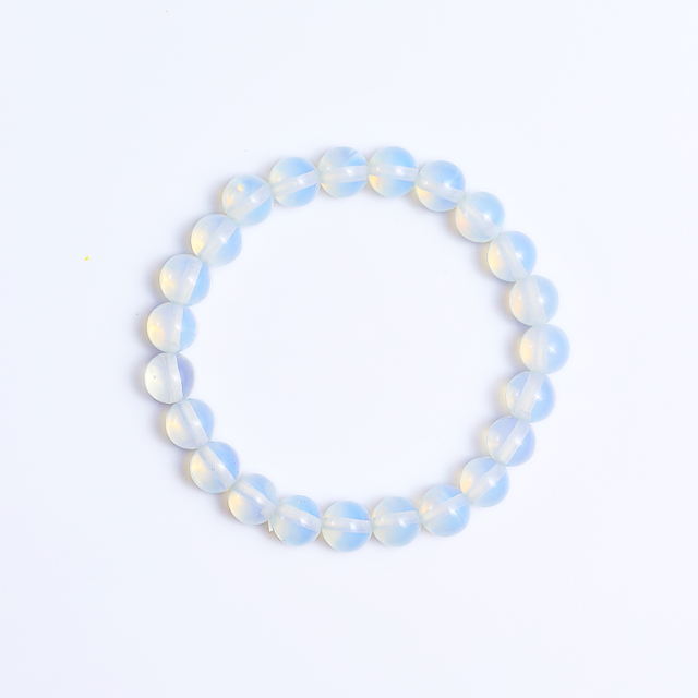 Natural Opal Crystal Bead Bracelet,Healing Energy Bracelet