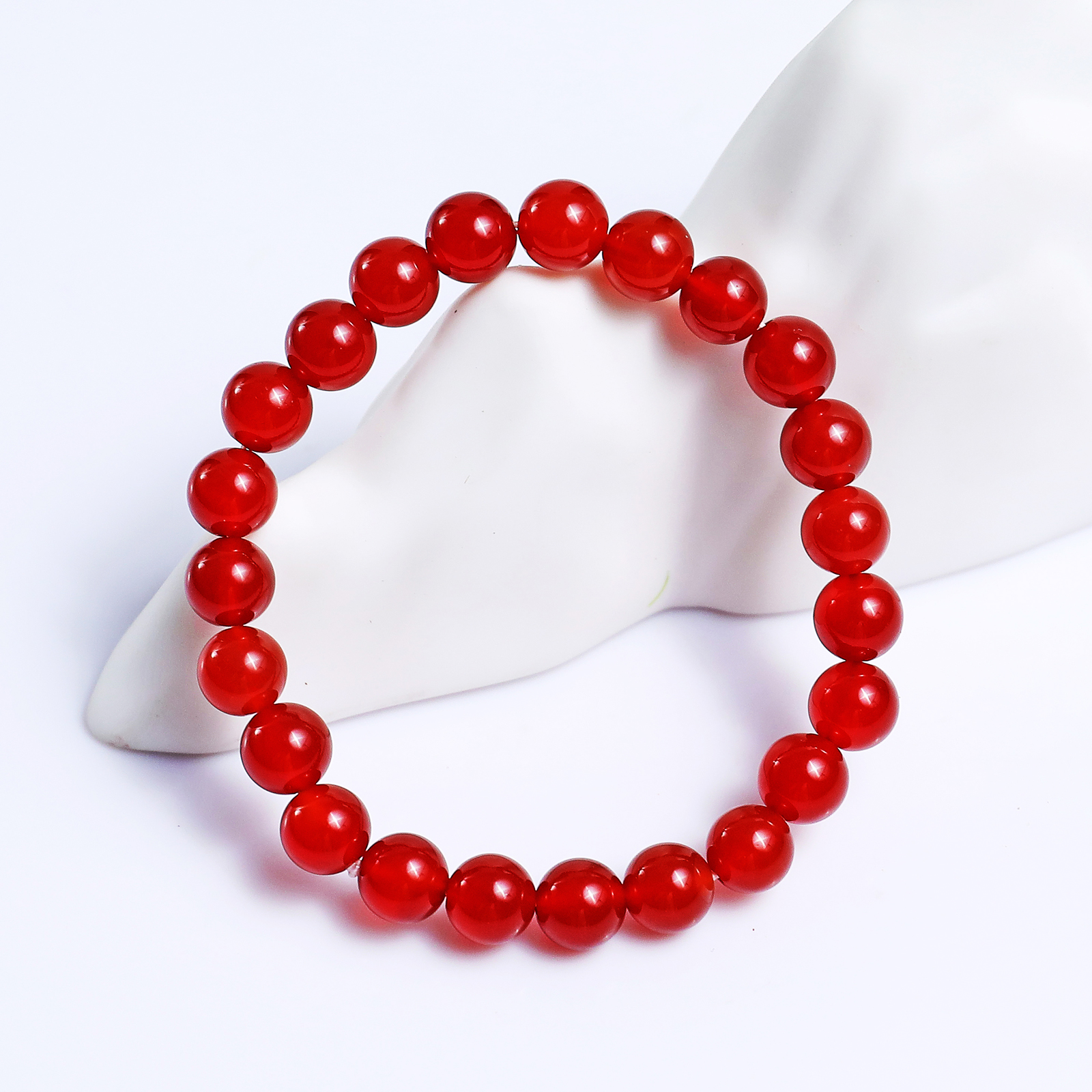 Natural Carnelian Crystal Bead Bracelet,Healing Energy Bracelet