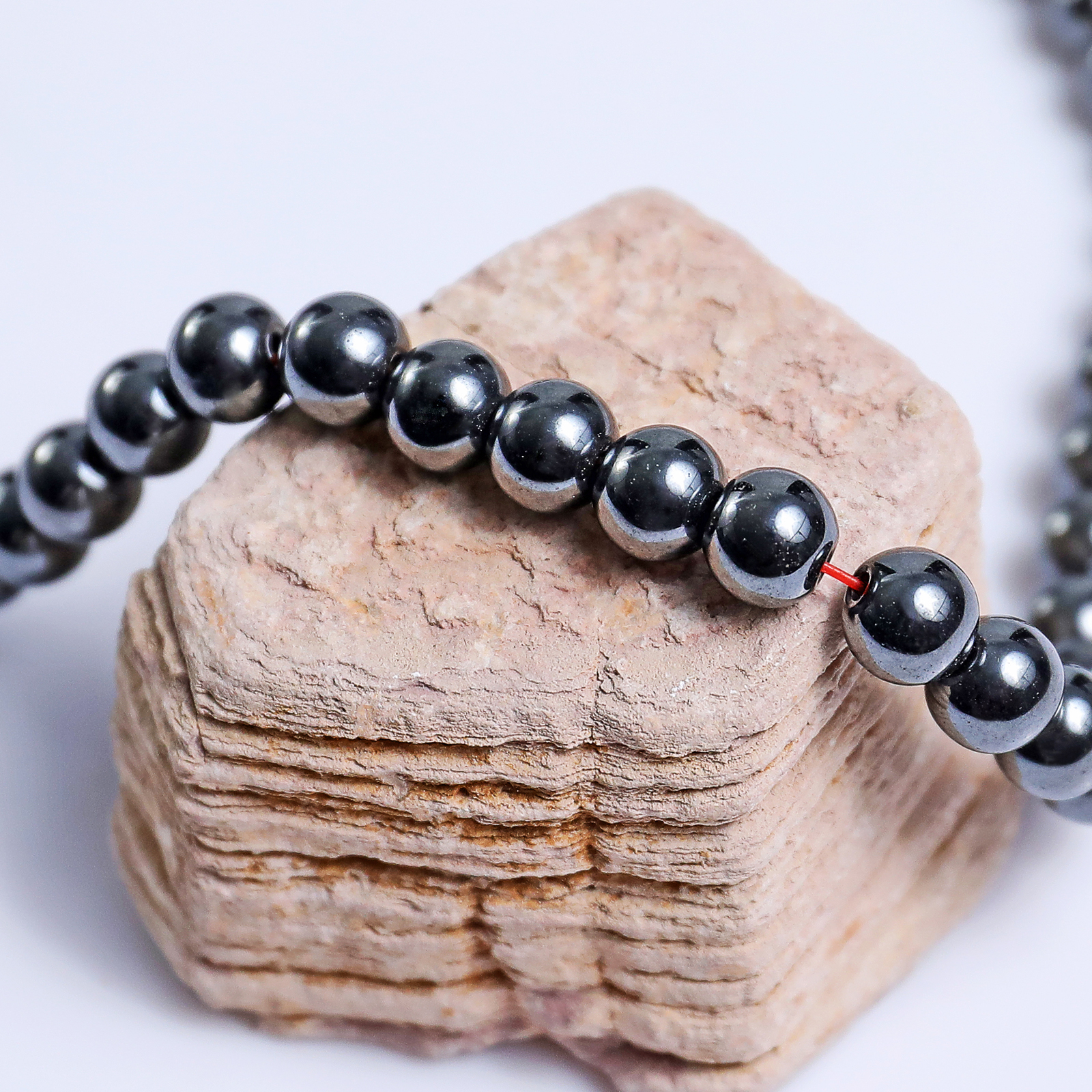 Natural Hematite Crystal Bead Bracelet,Healing Energy Bracelet