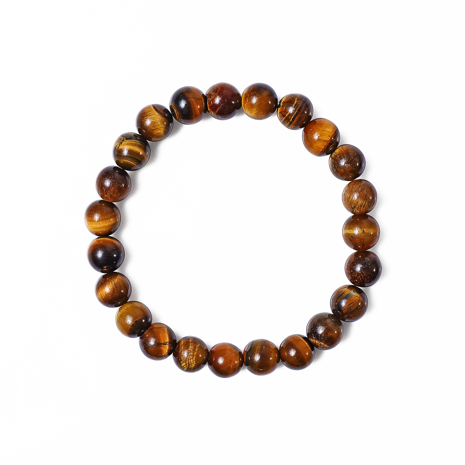 Natural Tiger Iron Eye Crystal Bead Bracelet,Healing Energy Bracelet