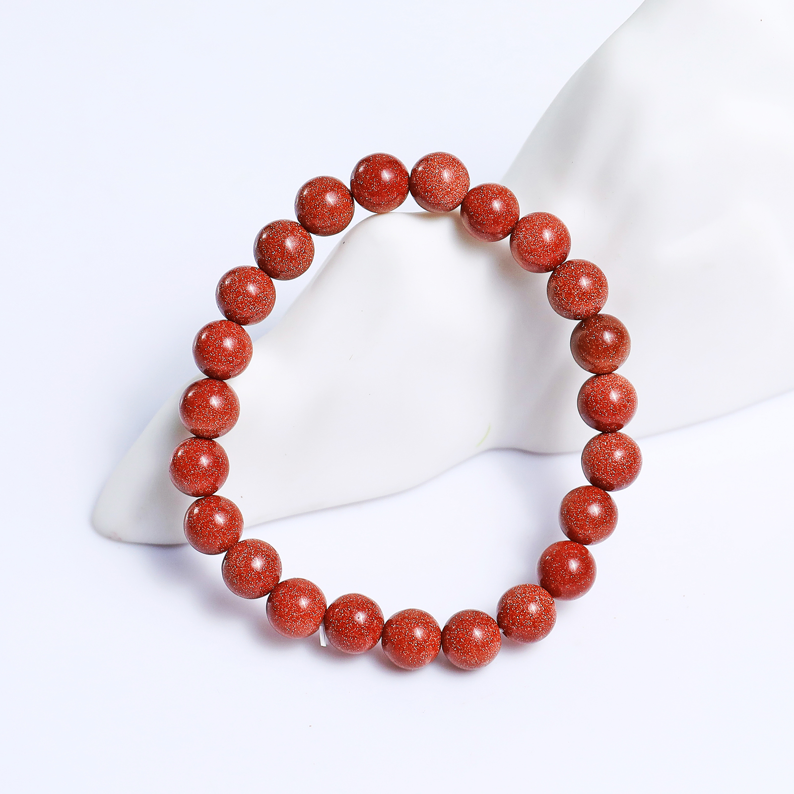 Natural Gold Stone Crystal Bead Bracelet,Healing Energy Bracelet
