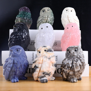 Various Jade Owl Small Carvings - Handmade Exquisite Jade Figurines for Home Decor & Collection