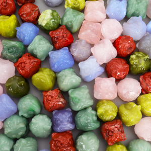 Mini Lion Dance Incense Holder - Handcrafted Premium Jade for Home & Meditation