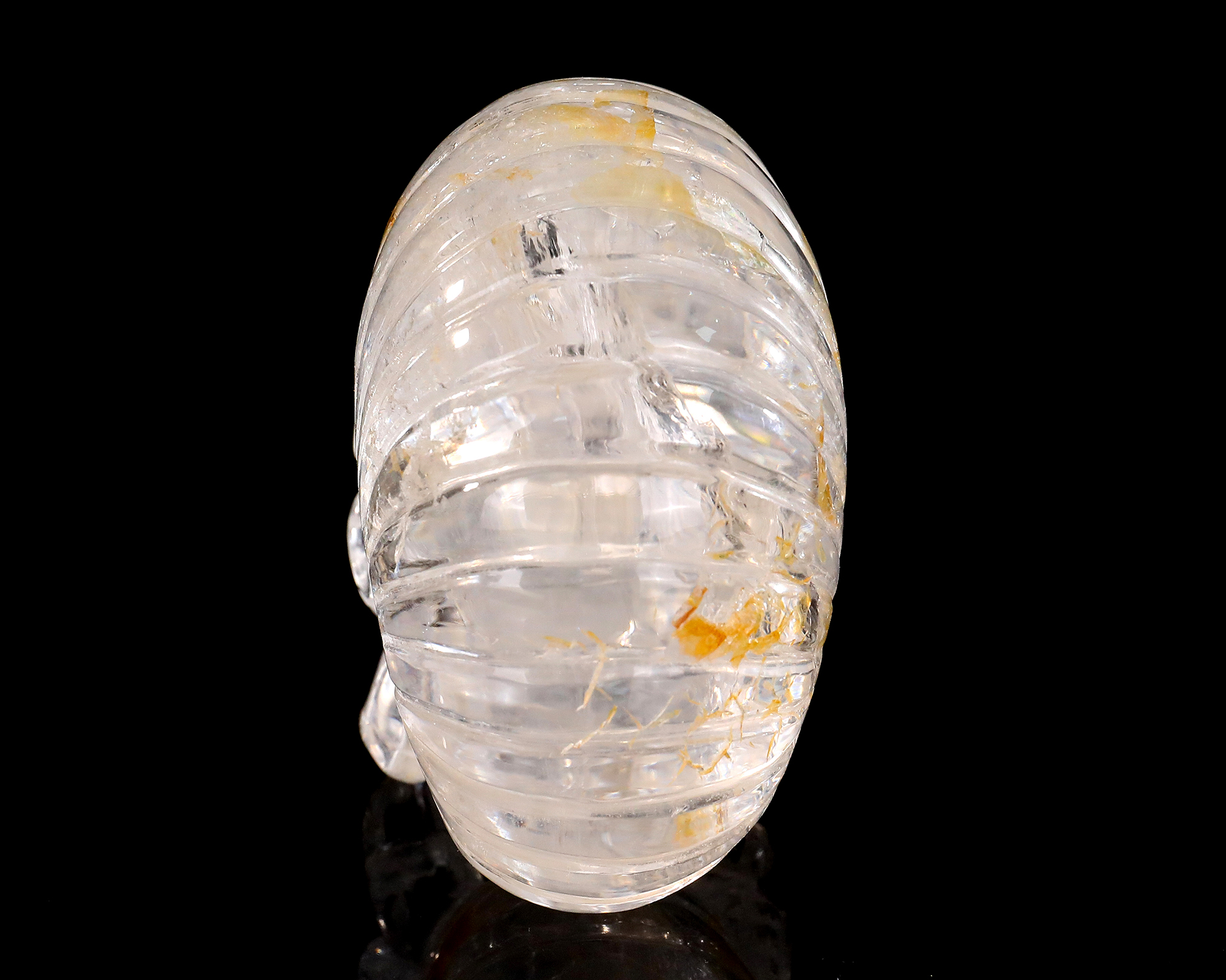 Natural Clear Quartz Octopus Carving - Handcrafted Crystal Sea Creature Sculpture for Home Decor & Collection