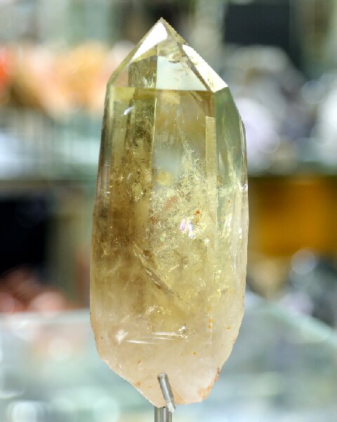 Healing Citrine Crystal Obelisk - Raw Natural Stone for Positive Energy & Manifestation