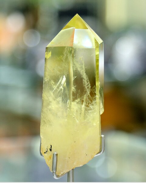 Citrine Wealth Crystal Tower - Raw Natural Stone Decor for Living Room, Bedroom & Desk