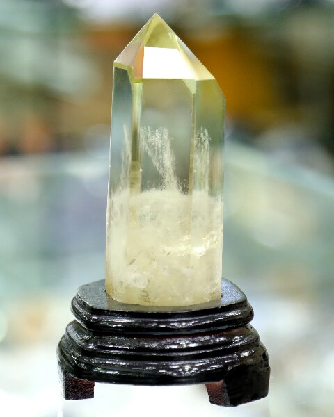 Raw Citrine Crystal Tower - polished Natural Stone Decor for Desk & Shelf