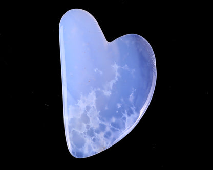 Blue Chalcedony Hand Carved Crystal Massage Tool Sets