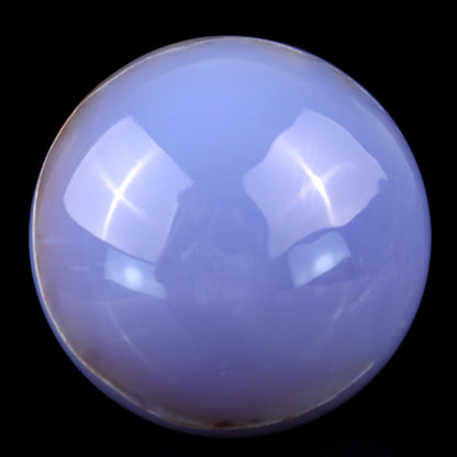 80mm Blue Chalcedony Hand Carved Crystal Sphere