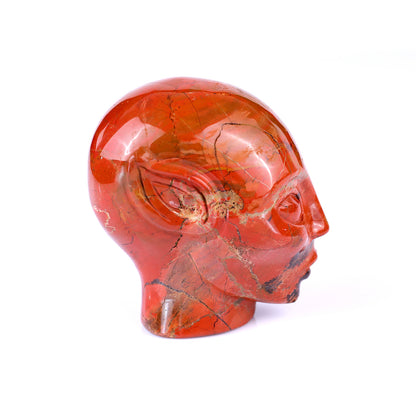 2.9" Red Jasper Hand Carved Crystal Elf Alien Sculpture