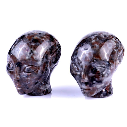 1.5" Yooperlite Hand Carved Crystal Elf Alien Sculpture