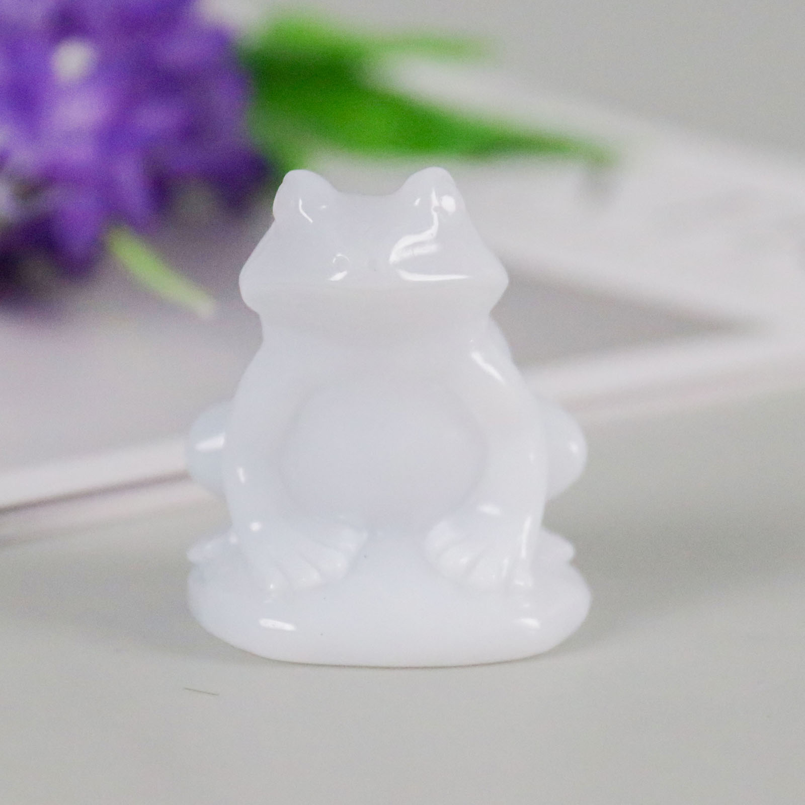 Genuine Various Natural Jade Mini Frog Figurines - Handcrafted Gemstone Carvings for Home Decor & Gift