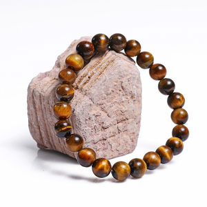 Natural Tiger Iron Eye Crystal Bead Bracelet,Healing Energy Bracelet