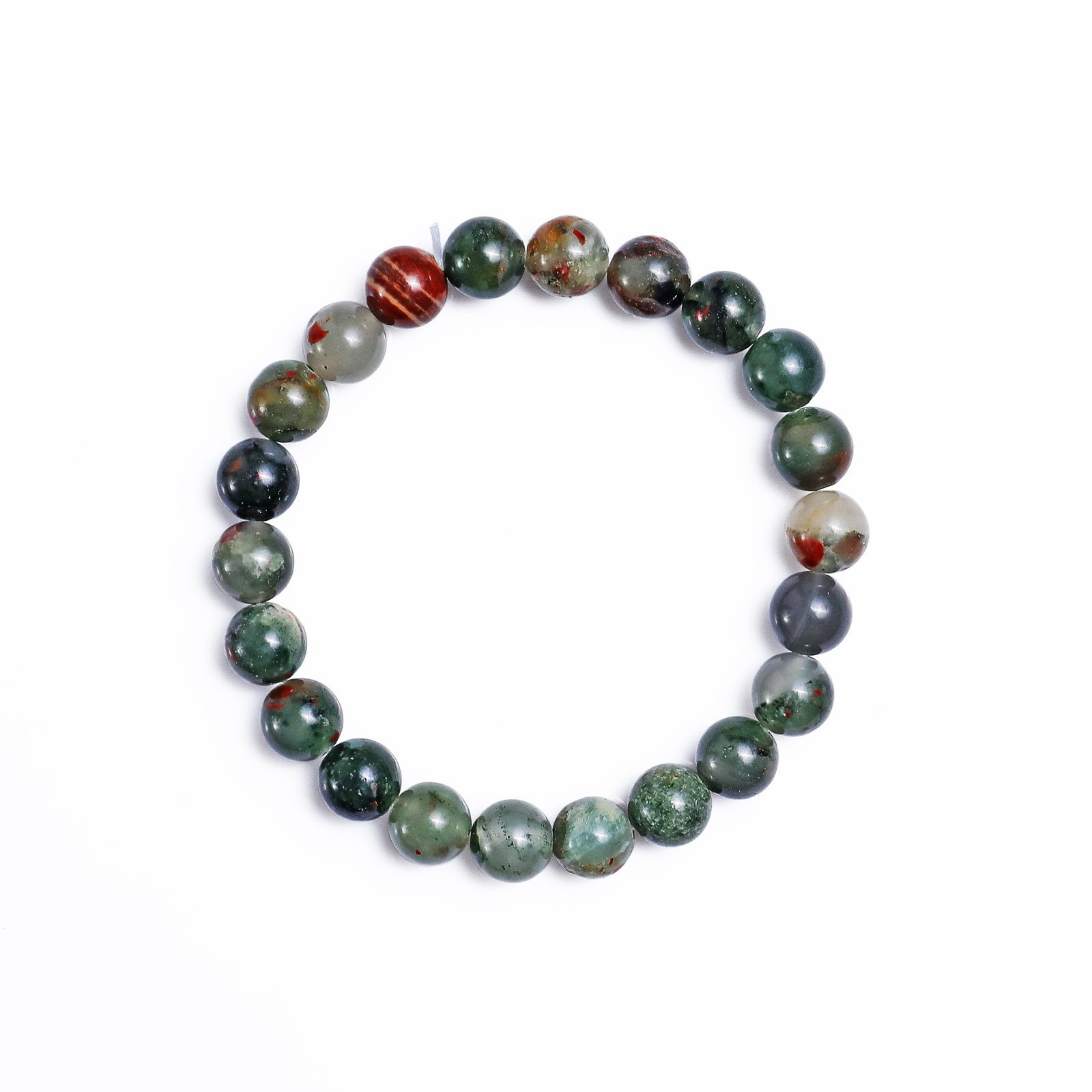 Natural Blood Stone Crystal Bead Bracelet,Healing Energy Bracelet