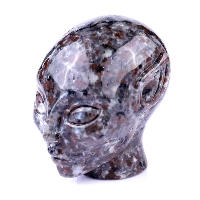 2.0" Yooperlite Crystal Elf Alien – Hand Carved Gemstone Fine Art Sculpture for Reiki Healing