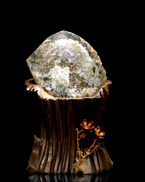 Raw Phantom Crystal Tower - High Vibe Energy Crystal Tower Home & Meditation Decor