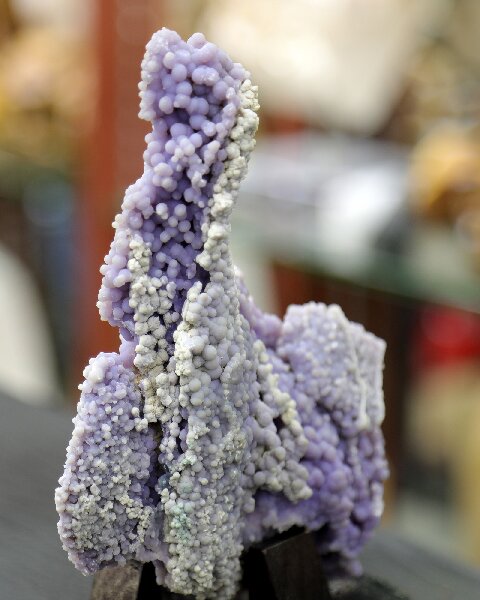 Natural Purple Grape Agate Decorative Sculpture - Unique Natural Shape Home Accent