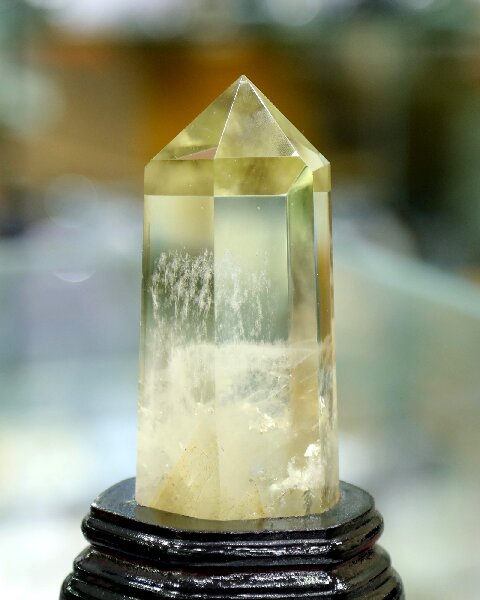 Raw Citrine Crystal Tower - polished Natural Stone Decor for Desk & Shelf
