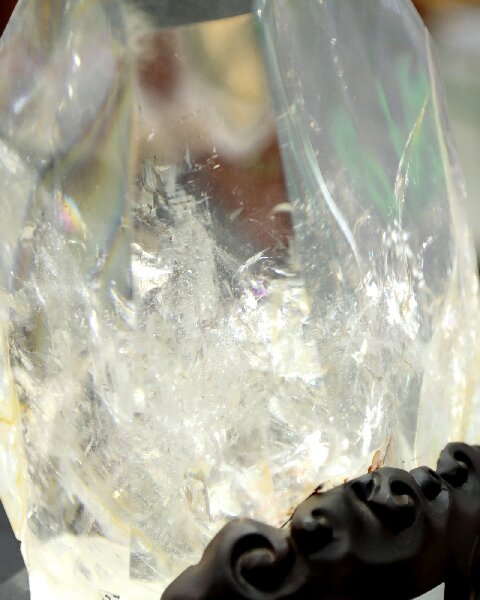 Clear Quartz Hexagonal Prism - Natural Hand Polished Healing Home Decor