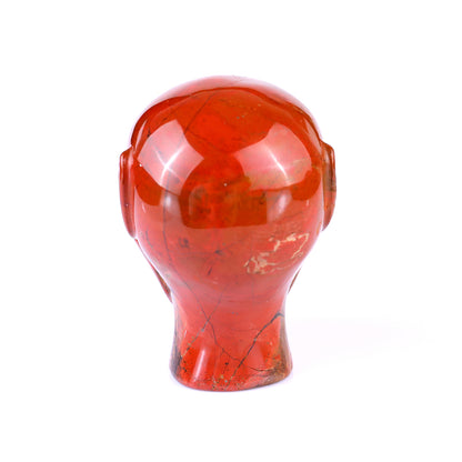 2.9" Red Jasper Hand Carved Crystal Elf Alien Sculpture