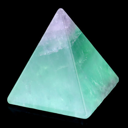 52mm Fluorite Hand Carved Crystal Pyramid