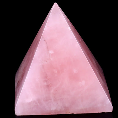 50mm Rose Quartz Hand Carved Crystal Pyramid
