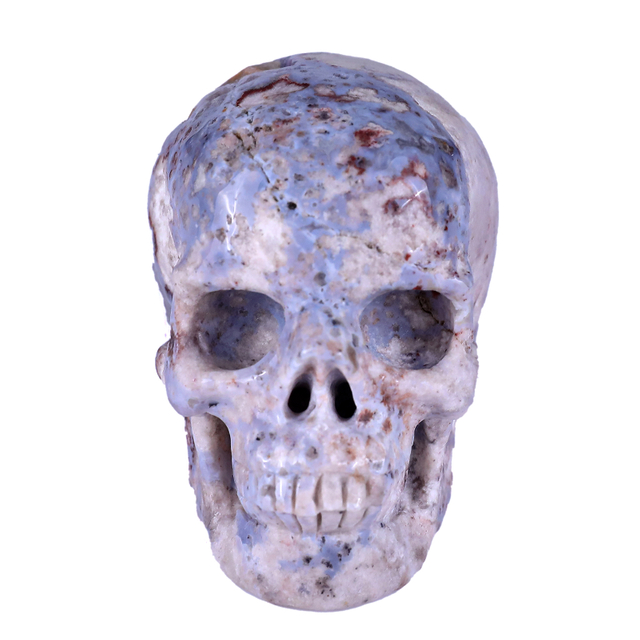 Blue Sakura Blossom Agate Skulls Gemstone Skulls