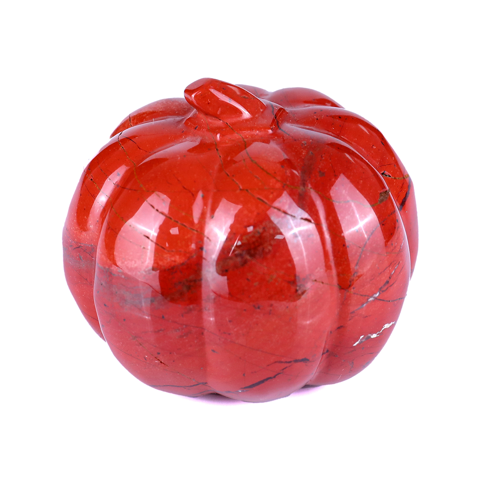 Red Jasper Crystal Pumpkin Skull