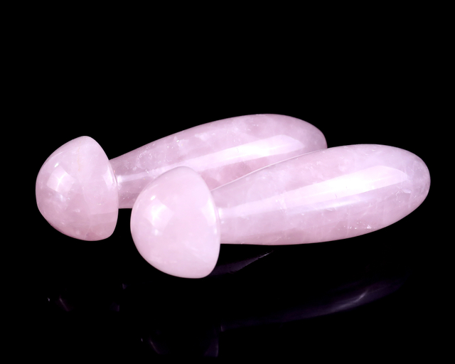 Rose Quartz Mushroom Massage Stick