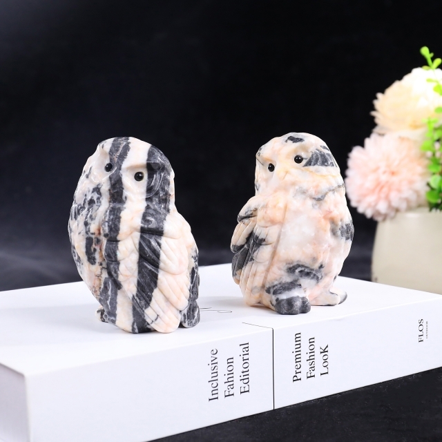 Various Jade Owl Small Carvings - Handmade Exquisite Jade Figurines for Home Decor & Collection