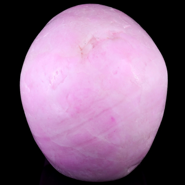 8.3" Pink Aragonite Hand Carved Crystal Realistic Skull Sculpture