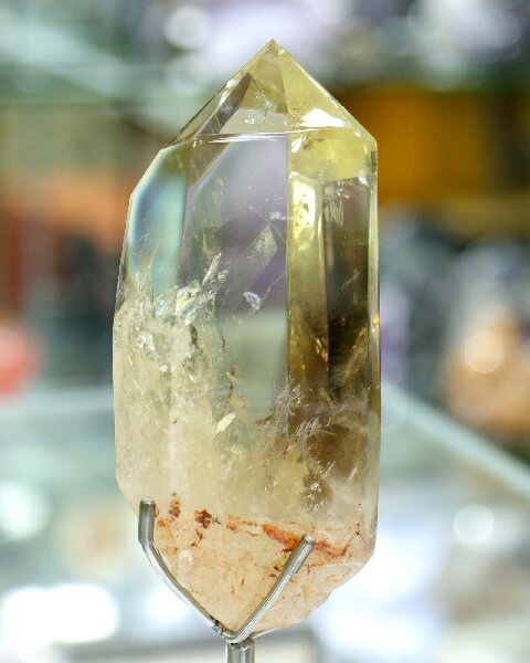 Healing Citrine Crystal Obelisk - Raw Natural Stone for Positive Energy & Manifestation
