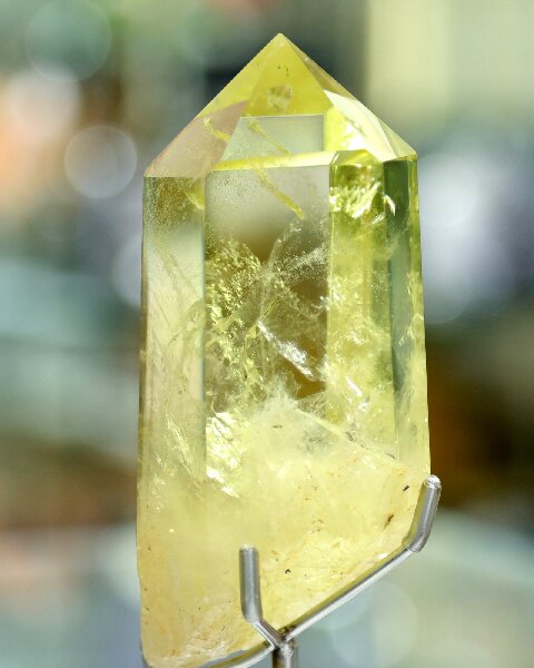 Citrine Wealth Crystal Tower - Raw Natural Stone Decor for Living Room, Bedroom & Desk