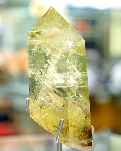 Polished Citrine Tower - Natural Crystal Obelisk for Healing, Prosperity & Home Styling