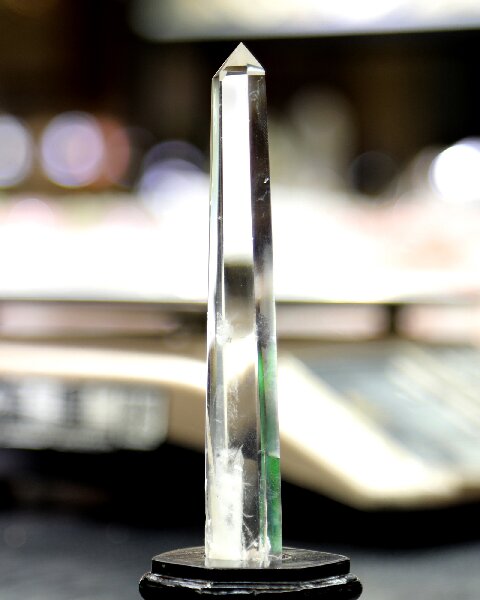 Natural Clear Quartz Hexagonal Prism - Energy Cleansing Handcrafted Crystal